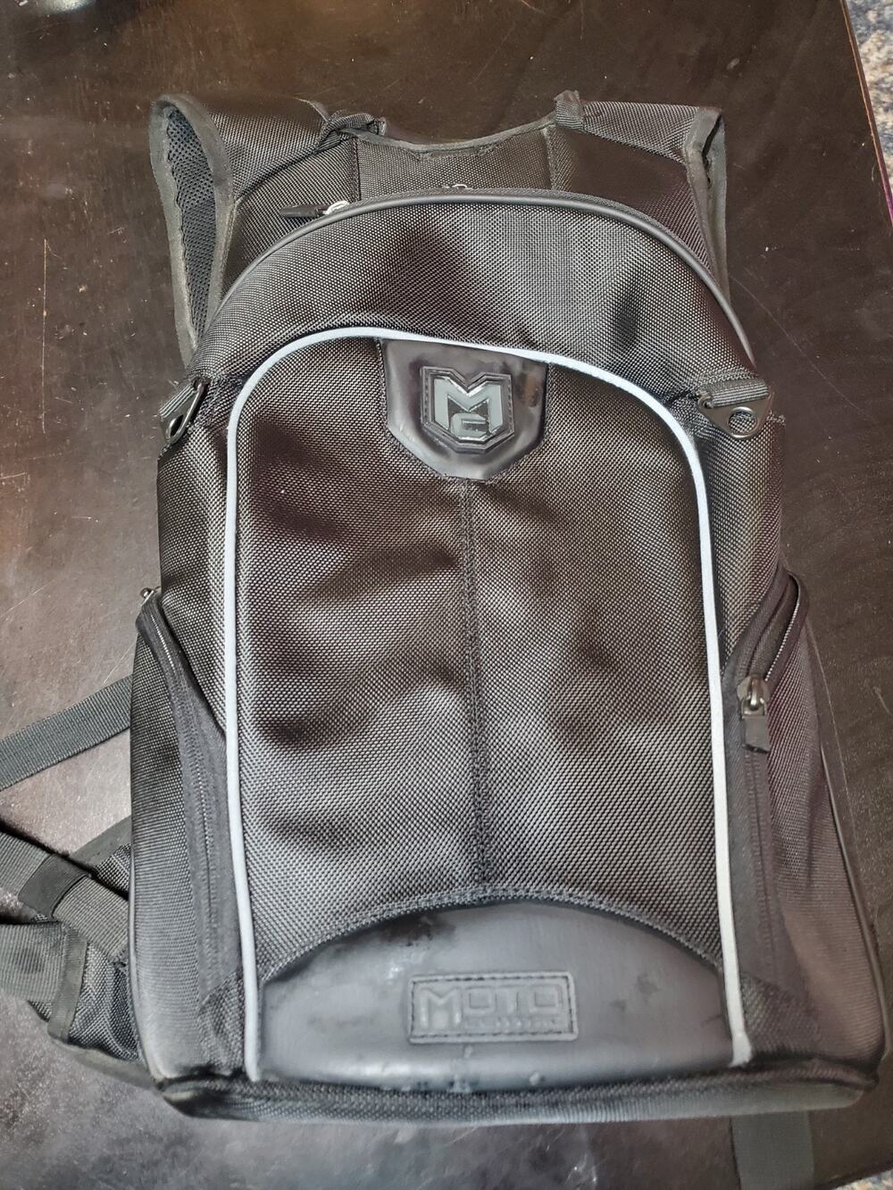 Motocentric Laptop Backpack Black Motorcycle Riding Bag Fits 15 in